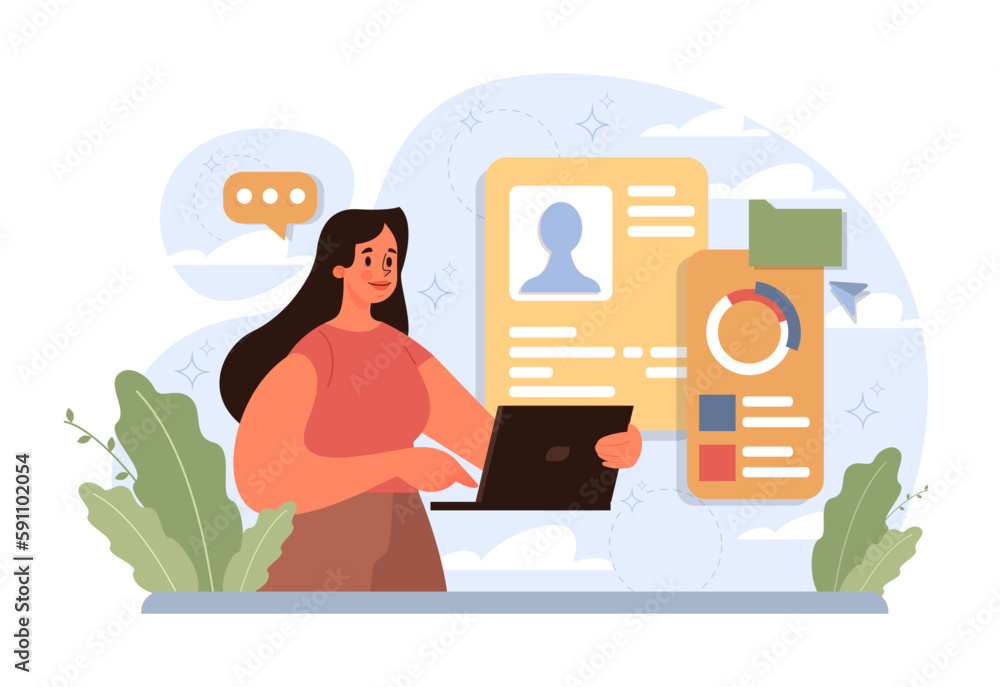 Poster employee performance management. performance indicators and reports