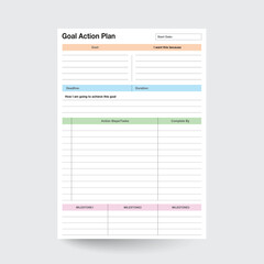 Goal Action Plan,Goal Planner,Goal Settings,Goal Worksheet,Goal Tracking,Goal Insert,Goal Progress,Goal Organizer,Action Plan Journal,Printable Goal Plan,Action Goal Plan