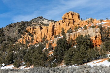 Red Canyon Hoodoos in Dixie National Forest, Utah, the United States
