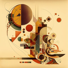 abstract music background with notes