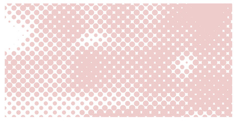 pink halftone dots