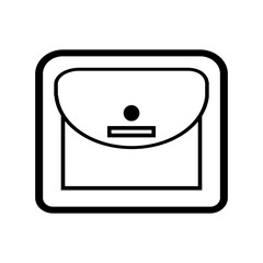 woman's bag icon design template vector