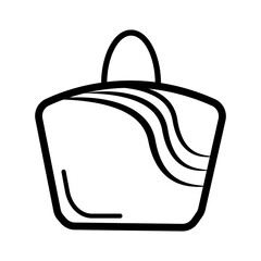 woman's bag icon design template vector