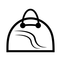 woman's bag icon design template vector