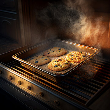 Fresh baked cookies - ai generative