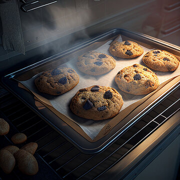 Fresh baked cookies - ai generative