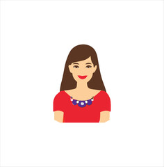 A nice girl avatar vector art