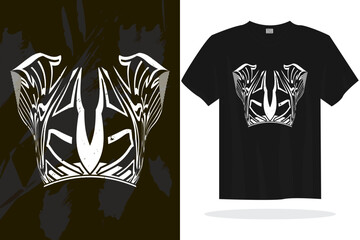 Modern t shirt design vector template with random graphics