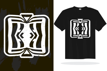 Modern t shirt design vector template with random graphics