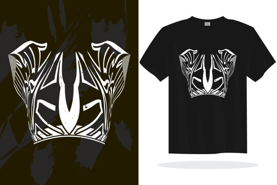 Modern t shirt design vector template with random graphics