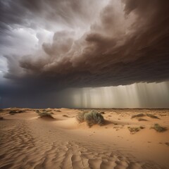 Natural Occurrence: Thunderstorm in the Desert, Generative AI