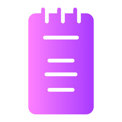 notepad gradient icon