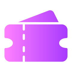 ticket gradient icon