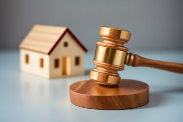 Hammer auction sale of real estate. Judge's decision. Generative AI