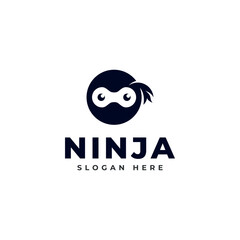 Ninja warrior logo vector