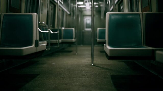 empty Public Transit Subway Metro Train