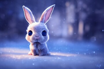 可愛いウサギ　Generative AI