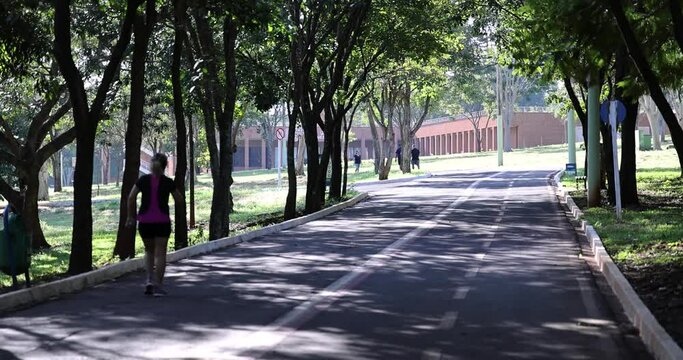 Internal areas of the Parque das Na&ccedil;&otilde;es Ind&iacute;genas in Campo Grande, Mato Grosso do Sul, Brazil
