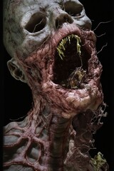 Scary evil zombie type creature. Beautiful illustration picture. Generative AI