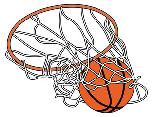basketball hoop slam dunk - obrazy, fototapety, plakaty
