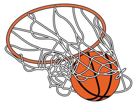 basketball hoop slam dunk