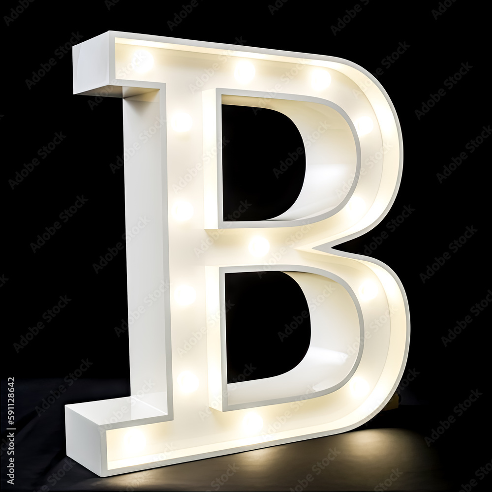 Poster letter b a clear and perfect modern image was created with generative ai - generative ai.