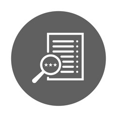 Assessment, review file icon.