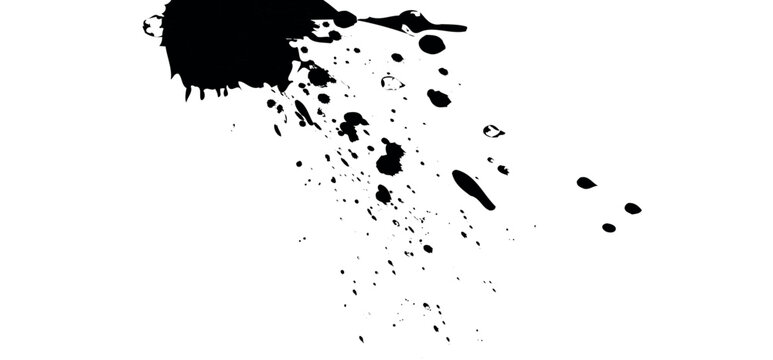 macchia nera, schizzo, vernice, tinteggiatura,