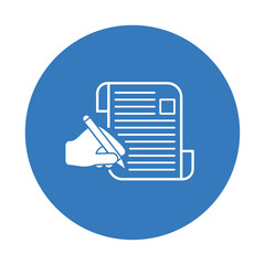 Article writing icon.