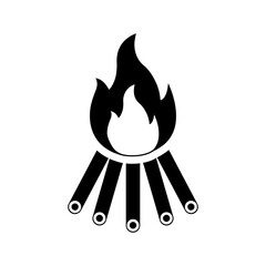 Bonfire, fire icon.