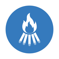 Bonfire, fire icon.