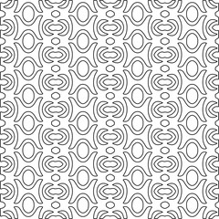 Fototapeta premium Stylish texture with figures from lines.Abstract geometric black and white pattern for web page, textures, card, poster, fabric, textile. Monochrome graphic repeating design. 