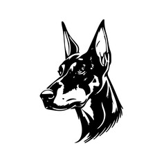 Dog head vector