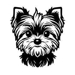 Dog head vector