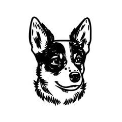 Dog head vector