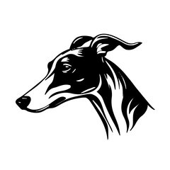 Dog head vector