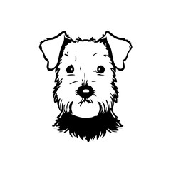 Dog head vector