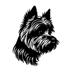 Dog head vector
