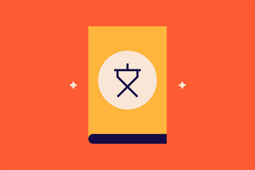 translation  illustration in flat style design. Vector illustration.