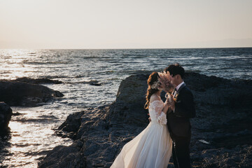 海でウェディング