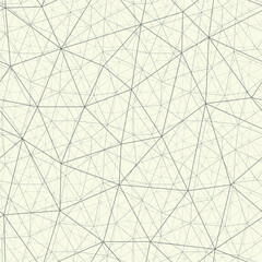 Obraz premium Endless lines cobweb vector format. Decorative complicated grid seamless pattern. Monochrome network with 3D effect.