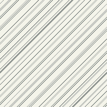 Oblique, straight and parallel lines with different size seamless pattern.Repetitive diagonally lines structure vector background.