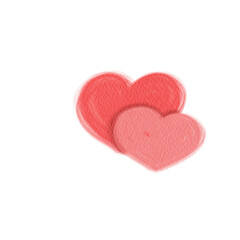 red heart isolated