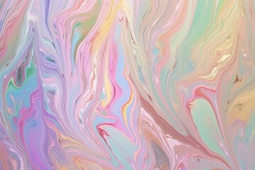 Abstract background with colorful marbling pattern, digitally generated image. Generative AI
