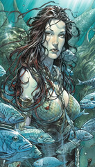 Women Portrait Colored and Arranged into Window Glass Design AI Generative