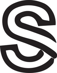 vector letter s alphabet design