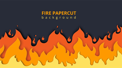 Papercut fire background