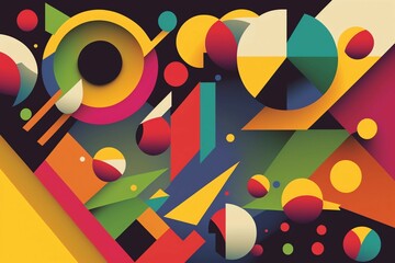 abstract colorful geometric shapes
