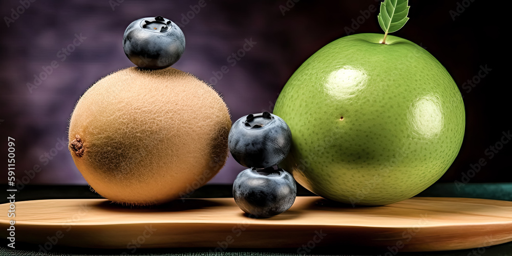 Poster fruits pictures were generated using generative ai - generative ai