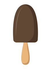 Concept Milk product ice cream. This is a cartoon-style flat illustration for a web concept featuring a milk product theme. Vector illustration.